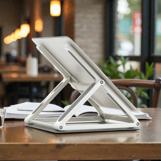 Zelmaro Portable Foldable Aluminum Laptop Stand - 6 Level Height Adjustment