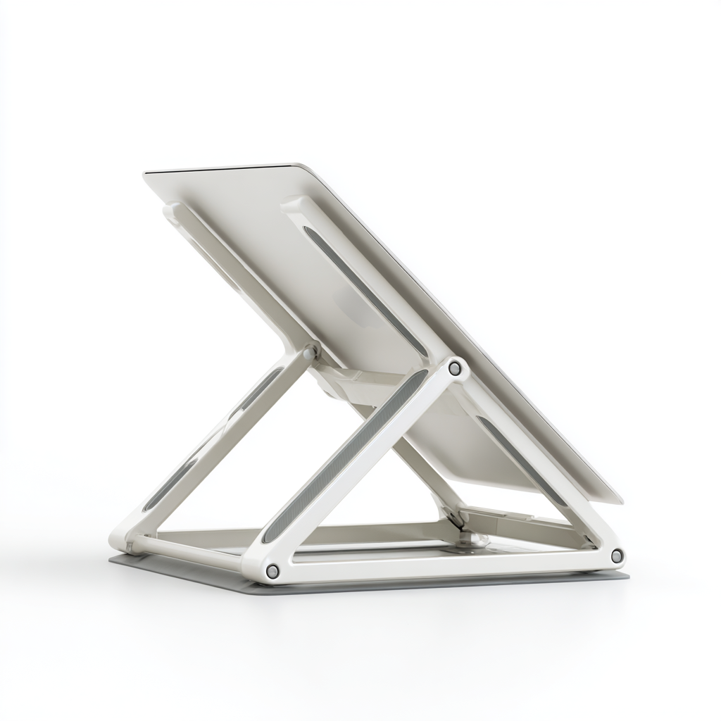 Zelmaro Portable Foldable Aluminum Laptop Stand - 6 Level Height Adjustment
