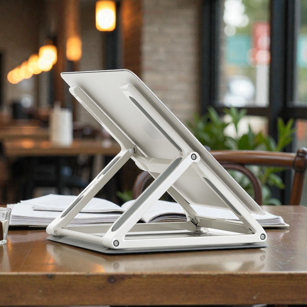 Zelmaro Portable Foldable Aluminum Laptop Stand - 6 Level Height Adjustment